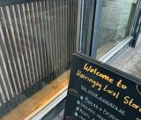 Shop front with an A frame featuring offers